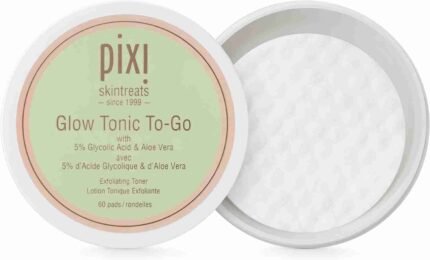 Pixi Glow Tonic Balancing Face Toner Glycolic Acid Toner for Radiant Skin Daily Brightening Toner (8.45 fl oz / 250 ml, Toner)
