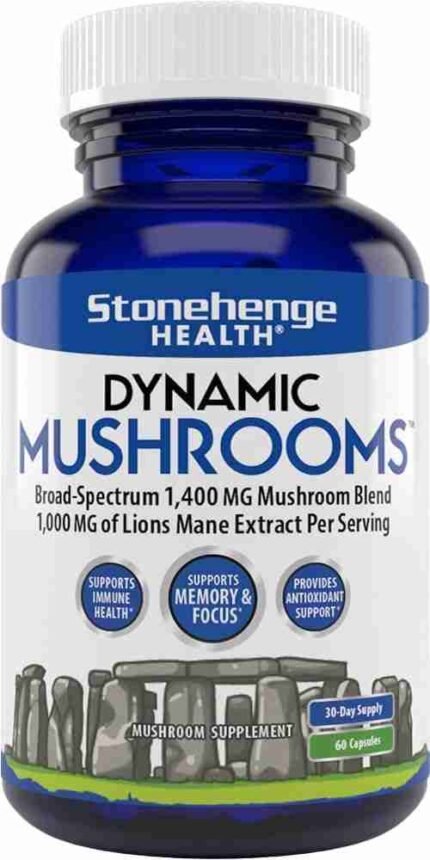 Stonehenge Health Dynamic Mushrooms - 60 Capsules | Nootropic Support at Wholesale Prices