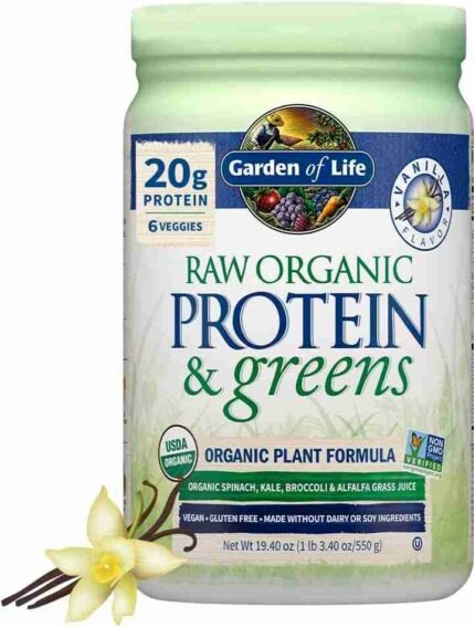 Garden of Life Raw Organic Protein & Greens - Chocolate - Vegan Protein Powder for Women and Men